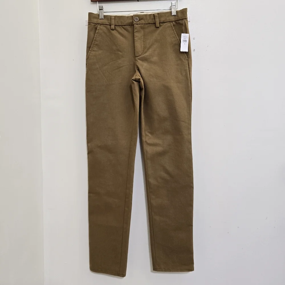 nwt GAP boys size‎ 18 Tech Skinny Pants Adjustable Waist Flat Front Tan